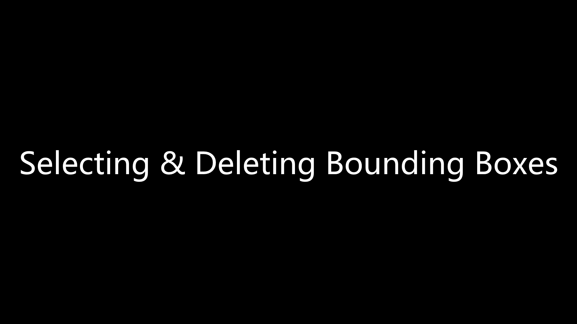 Labeling bounding boxes